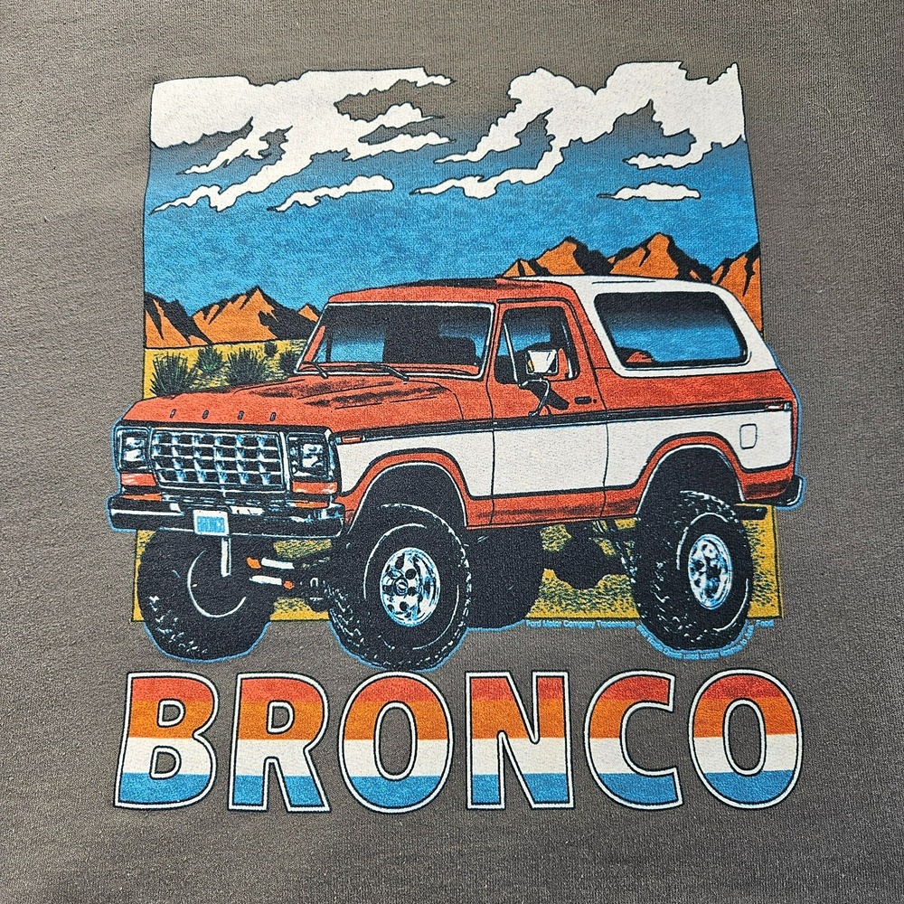 Junk Food Tees Bronco Cropped Pullover Sweatshirt Women's Size Medium - Picture 8 of 9